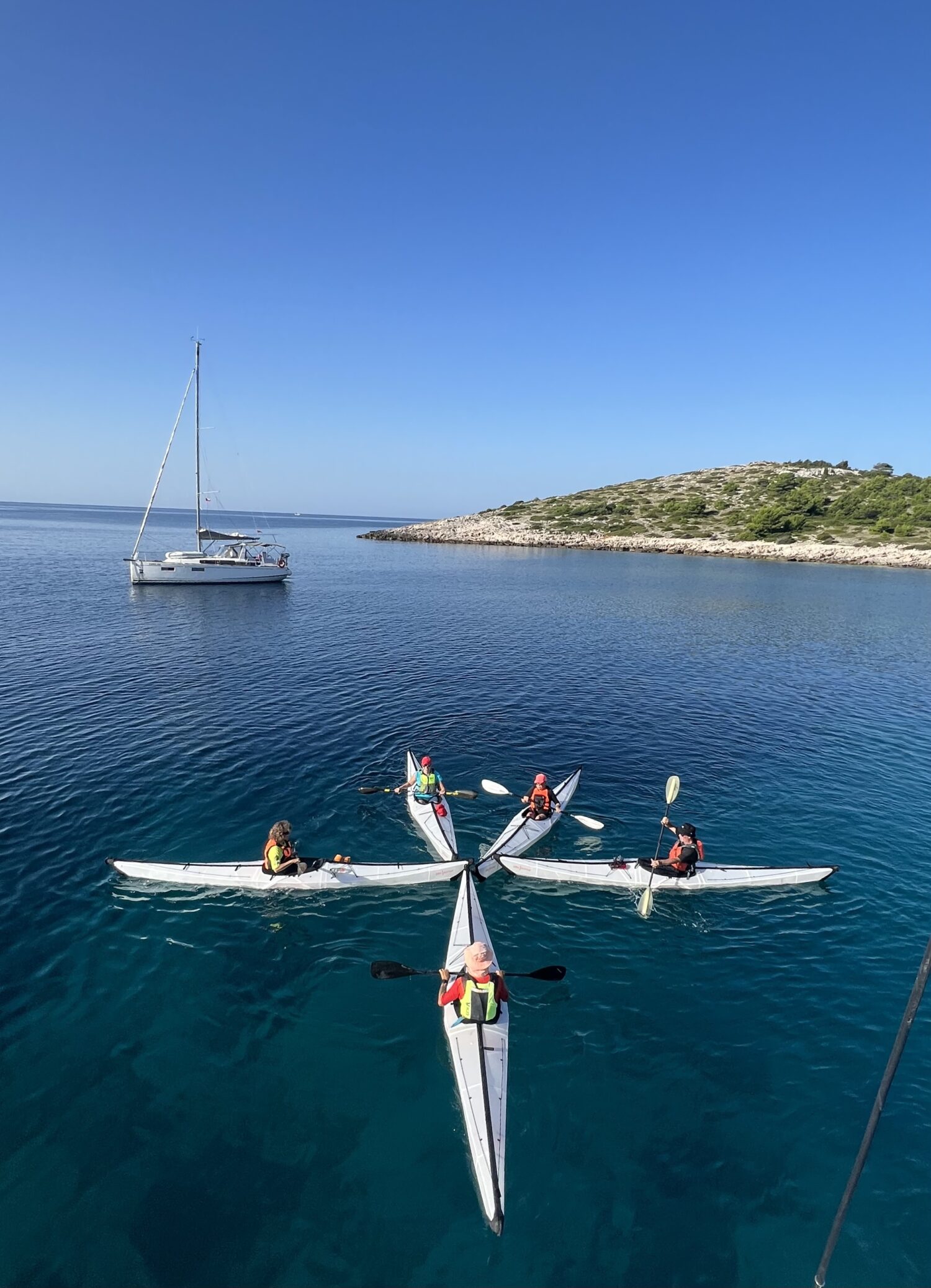 Oru Kayak Paddler formen einen Stern